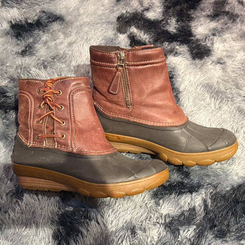 Sperry Dark Brown/Cognac Women's Winter Boots